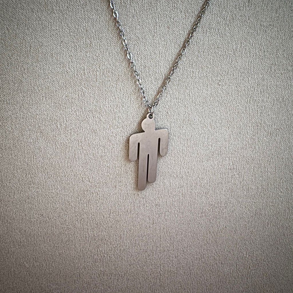 Blohsh Necklace - Billie Eilish Necklace - Silver Blohsh - Christmas Gifts 18$